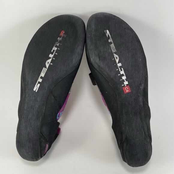 5.10 Five Ten Rogue VCS Climbing Shoes Womens Size 9 Purple Suede Dual Strap - Picture 7 of 9
